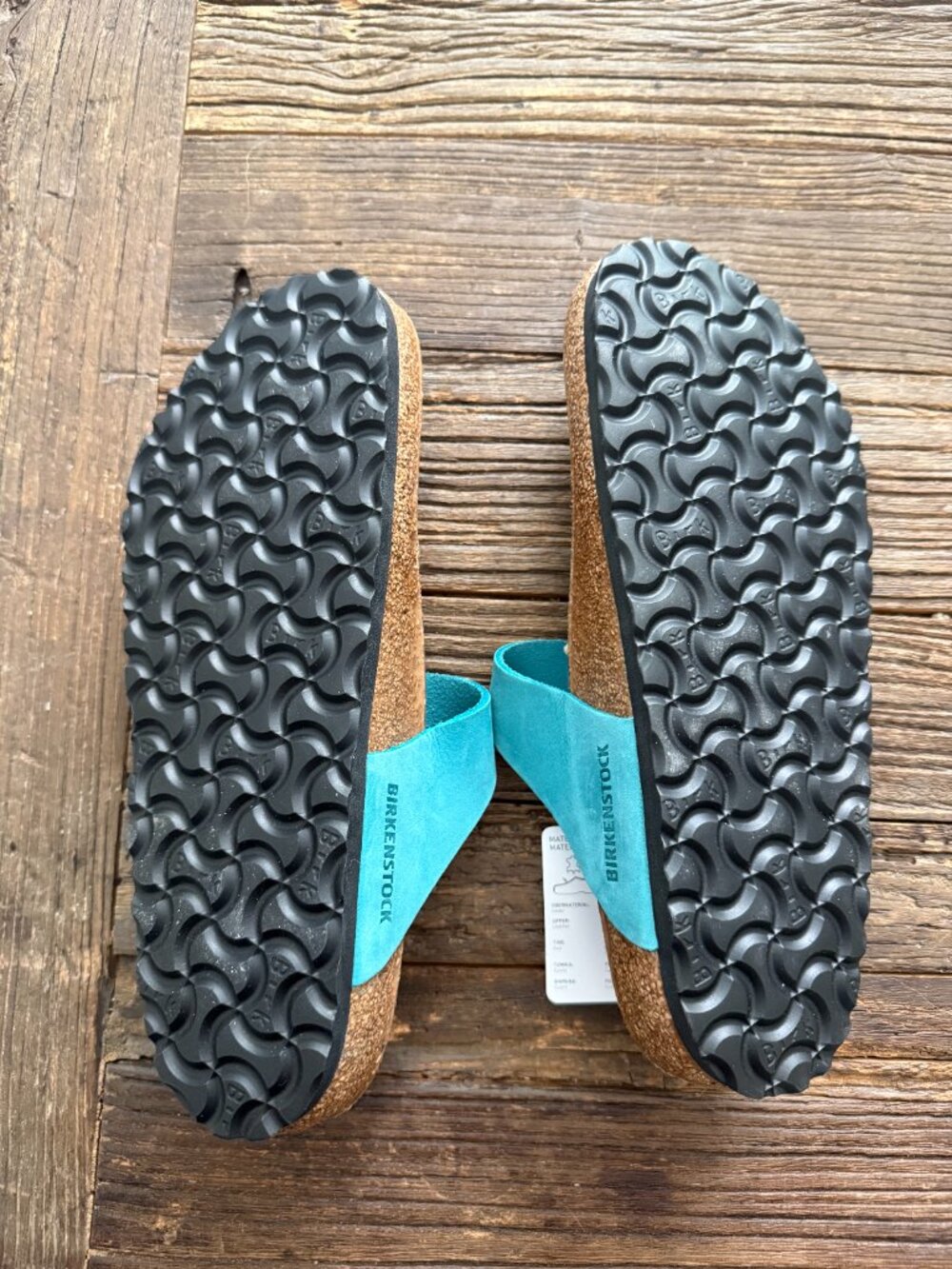 Birkenstock Gizeh Braided Color Biscay Bay Leather Womens Size 39/US 8-8.5  NWT - Picture 3 of 3